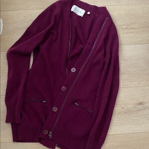 Valette Women's purple/pink Cashmere Wool Cardigan